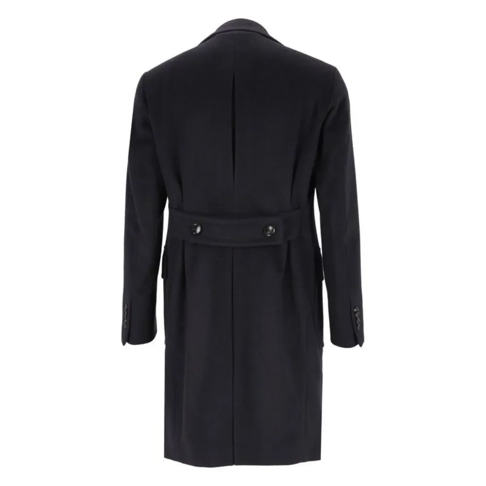 Al Duca D'aosta Men Double-Breasted Cashmere Coat